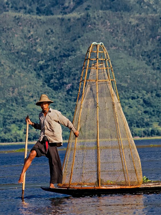 fisherman, Inle Lake, Myanmar