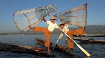Fishermen in Lake Inle Burma